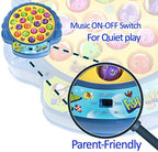 Twenty one multicolored fish pieces designed for the Haktoys childhood nostalgic game