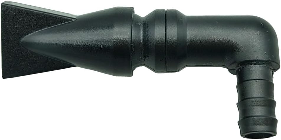 Propitious Palace Aquarium Return Nozzle front view showing the eight millimeter black duckbill outlet design.