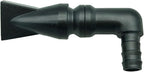 Propitious Palace Aquarium Return Nozzle front view showing the eight millimeter black duckbill outlet design.