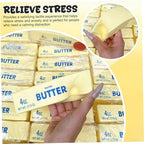 Top view of butter shaped fidget toy
