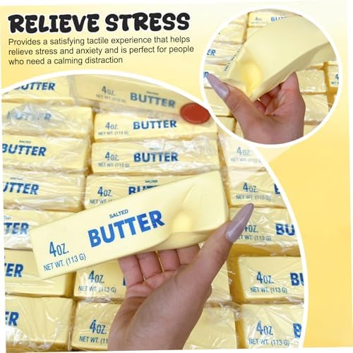 Top view of butter shaped fidget toy