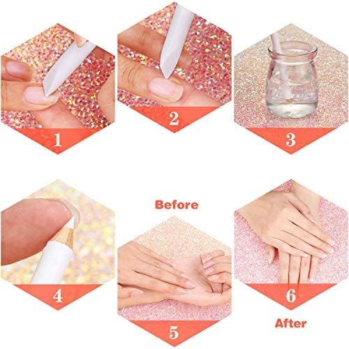 Close-up of the sharpenable white core tip of the Blulu nail whitening pencil.