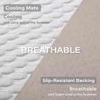 MICROCOSMOS gel-free pet mat being placed inside a washing machine to demonstrate easy cleaning functionality.