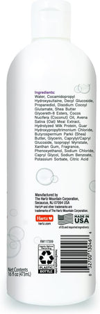 Hartz True Coat dog shampoo 5 in 1 benefits label