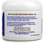 TriDerma pressure ulcer relief cream highlighting the calendula and AP4 aloe vera complex ingredients
