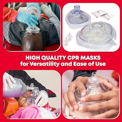Ever Ready First Aid rescue responder kit with alcohol prep pads and vinyl gloves.