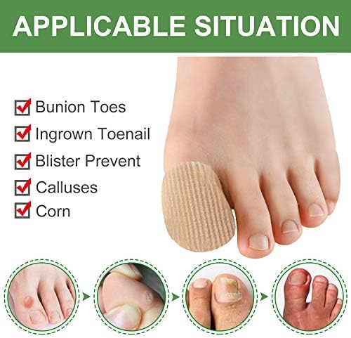 Welnove gel toe sleeves in medium and large sizes for corn relief.