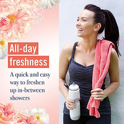 Waterless feminine deodorant spray no white residue 2.6 ounce can