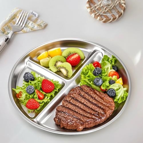 Durable 304 stainless steel toddler dinnerware set