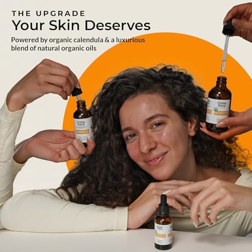 Premium glass packaging of Everyday Beauty organic carrier oil for deep facial hydration and skin repair.