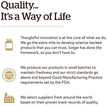 Solgar gluten free and dairy free allergen statement close up