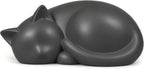 Sleeping Cat Pet Memorial Urn, Black Ceramic Keepsake for Cat Ashes - Image 8