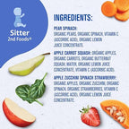 Nine pack of Gerber organic puree pouches for babies