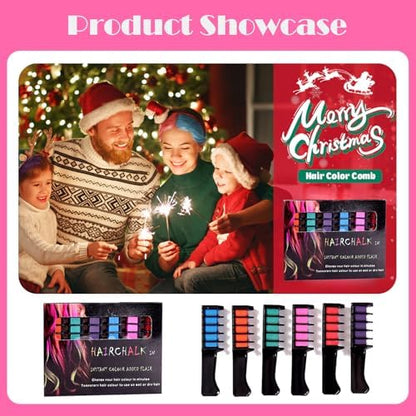 Kids enjoying colorful hair styling with Yousim hair chalks