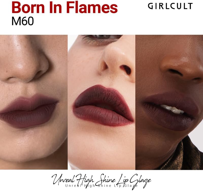 GIRLCULT Matte Lip Stain â€“ Lightweight Velvet Lip Tint, Long Lasting Liquid Lipstick, Transfer Resistant, Non-Drying & Smudge Proof Formula (M60) - Image 7