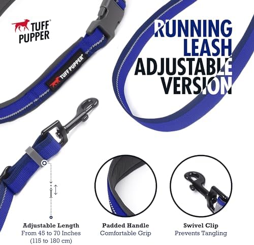 Tuff Pupper adjustable dog leash reflective strips detail