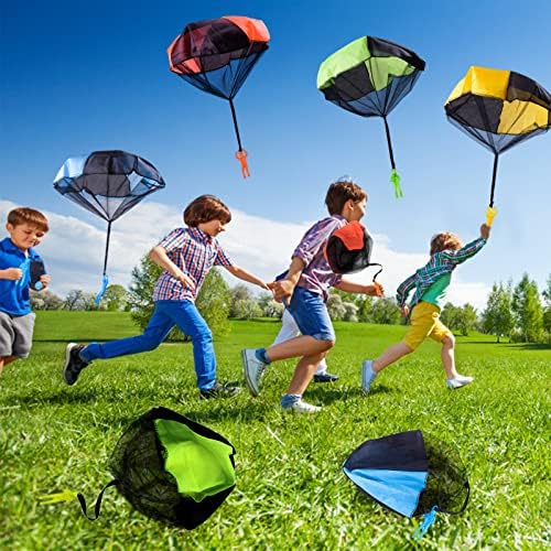 The full ten pack assortment of outdoor toss it up flying toys arranged by color.