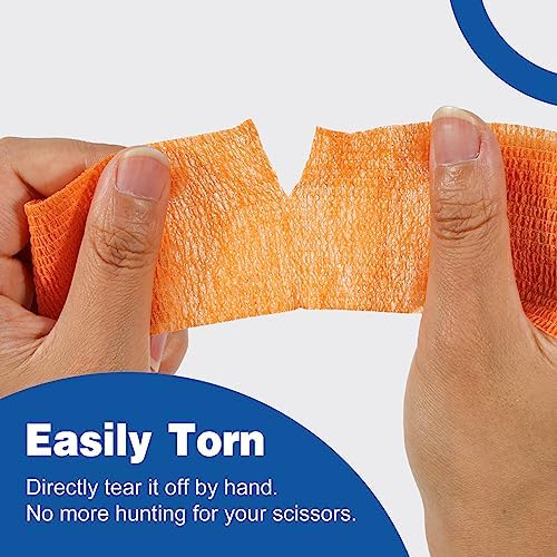 AZEN two inch athletic tape demonstrating stretchability and sweat resistant texture