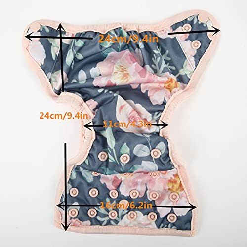 Sigzagor waterproof PUL fabric diaper cover side angle