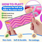 Lesong sensory maze toys demonstrating tactile gel movement