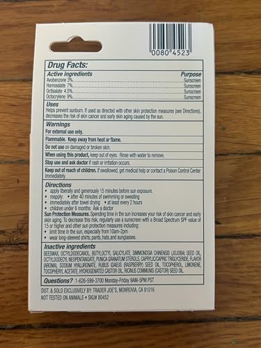Trader Joe's Sunscreen Lip Balm, SPF 30, Broad Spectrum, Vitamin E, Citrus Scent, 0.17 oz - Image 2