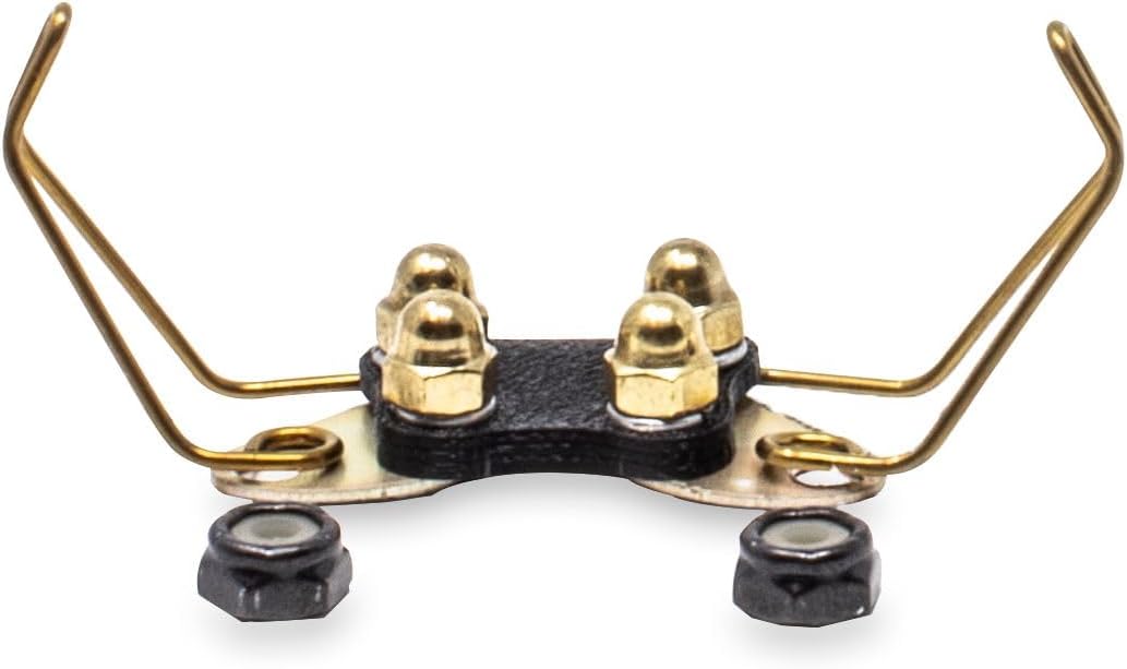 Educator CPAD-011 Winged Brass Contact Pads front view