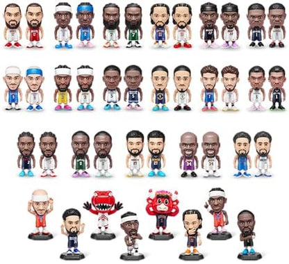 Assembled basketball court puzzle pieces with mini hoop and launcher accessories from ZURU sports collection