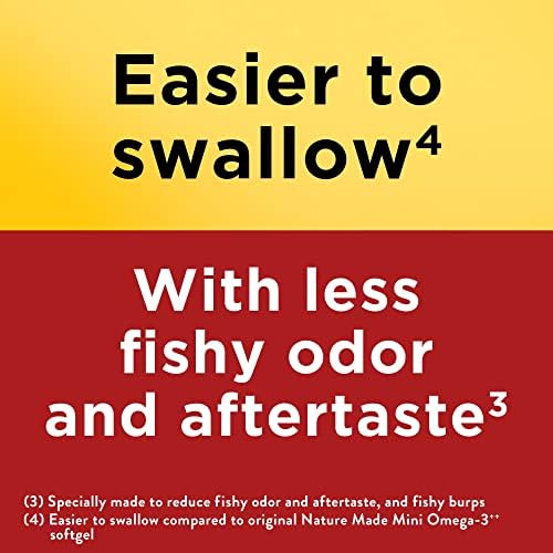 Side profile of Nature Made extra strength 1400 milligram fish oil bottle