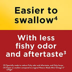 Side profile of Nature Made extra strength 1400 milligram fish oil bottle