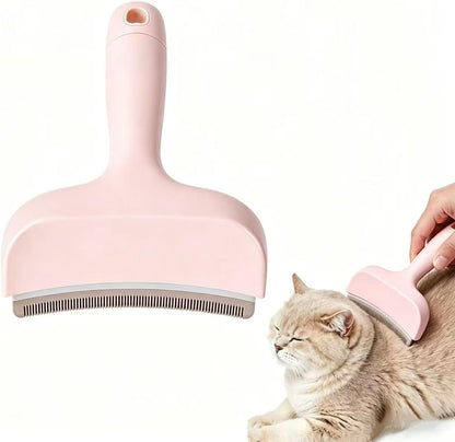 Pon Ywo Nree cat undercoat deshedding tool front view in pink