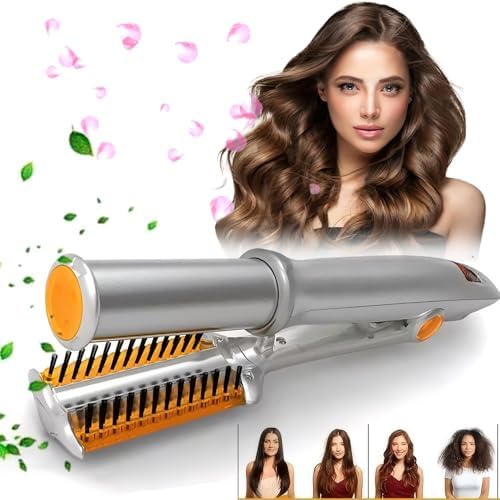 DONFON dual hair styler displaying the three speed temperature adjustment buttons on the handle