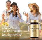 HUJ 97 Percent EPA Omega-3 Fish Oil box and amber bottle packaging display