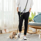 Hands free dog walking belt with heavy duty swivel hook