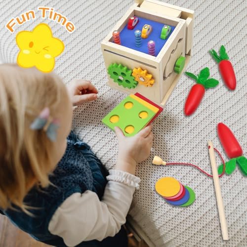 Zcxcznf Montessori toy magnetic fishing game components