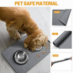 Rolled up Hubulk silicone pet feeding mat for travel