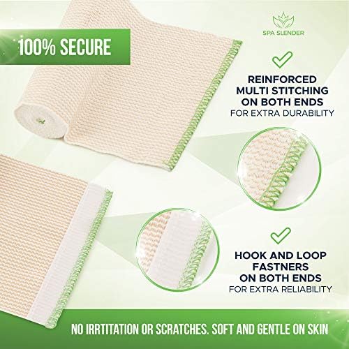 Wide compression bandage for waist and thigh injury support