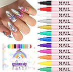Ebanku 12 colors nail art pens set front view