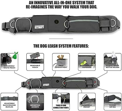 Reflective bungee leash detail on Taksin dog system