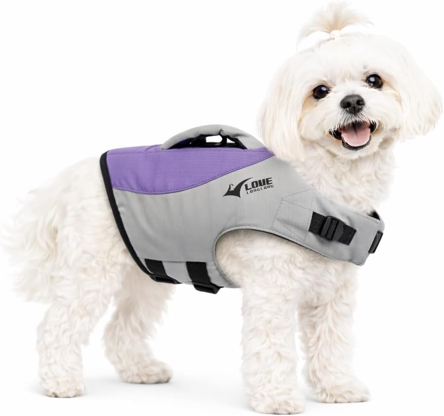 Dog Life Jacket, Sport Style Dog Float Coat with Excellent Buoyancy, Stylish Dog Swimming Safety Vest with Rescue Handle for Small Medium Large Dogs Orange-Red XL - Image 11