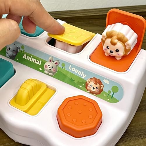 Durable interactive baby toy featuring multi action buttons for fine motor skills development.