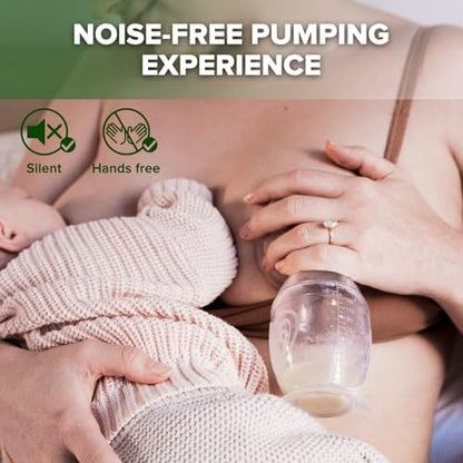 Haakaa five ounce manual breast milk collector clear view with measurements