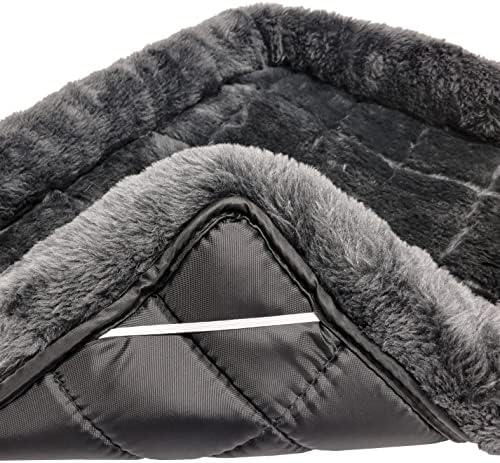 MidWest Homes for Pets QuietTime XXS Dog Bed - Gray Faux Fur Bolster, Ultra-Soft and Machine Washable, Fits 18-Inch Crates and Carriers, for Small Dogs and Cats - Image 5