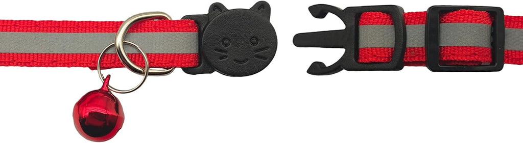 14 Pack Breakaway Cat Collar with Bell, Reflective Kitten Collar for Girl Boy Cats, Safety Buckle Adjustable 7.5-12.5 Inch, 0.4 Inch Width Lightweight, Pet Gifts (Multi-Colored) - Image 9