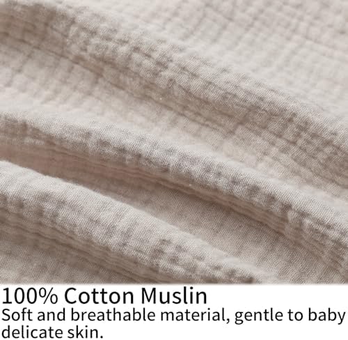 Close up of soft muslin cotton fabric texture