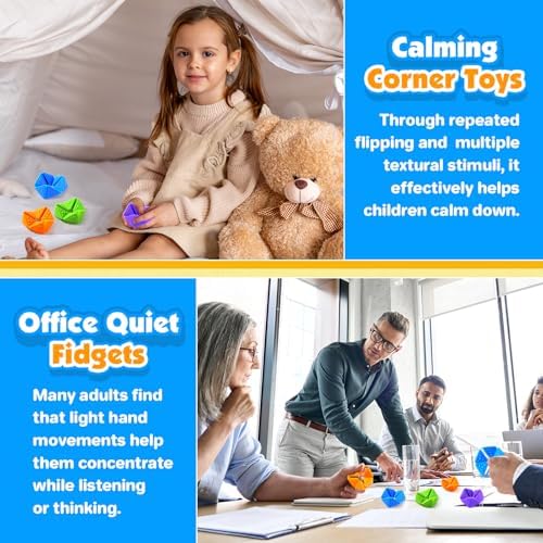 Child safely squeezing and twisting the durable orange KLT sensory toy in a classroom setting