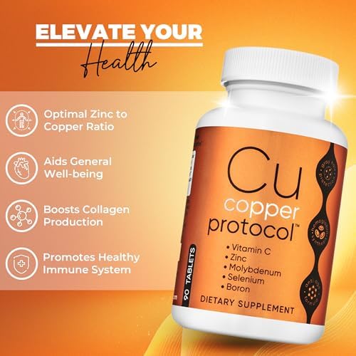 Copper Protocol bottle with vitamin c and zinc for immune support