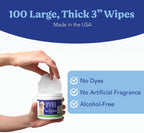 Close up of Angels' Eyes pet ear wipes container