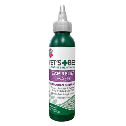 Vet's Best ear relief kit bottle labels and details