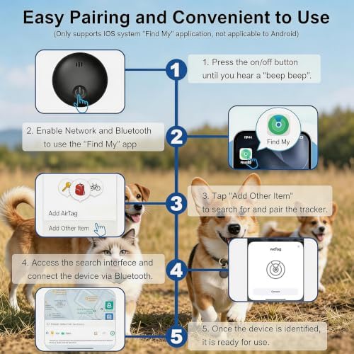 Joygiee smart collar pet locator attached to a dog harness