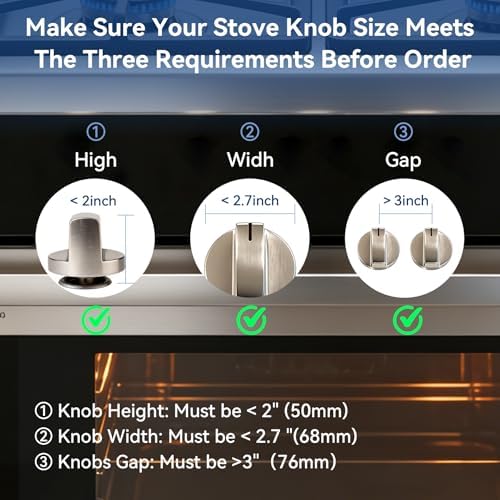 Shularis clear childproof oven knob locks installed
